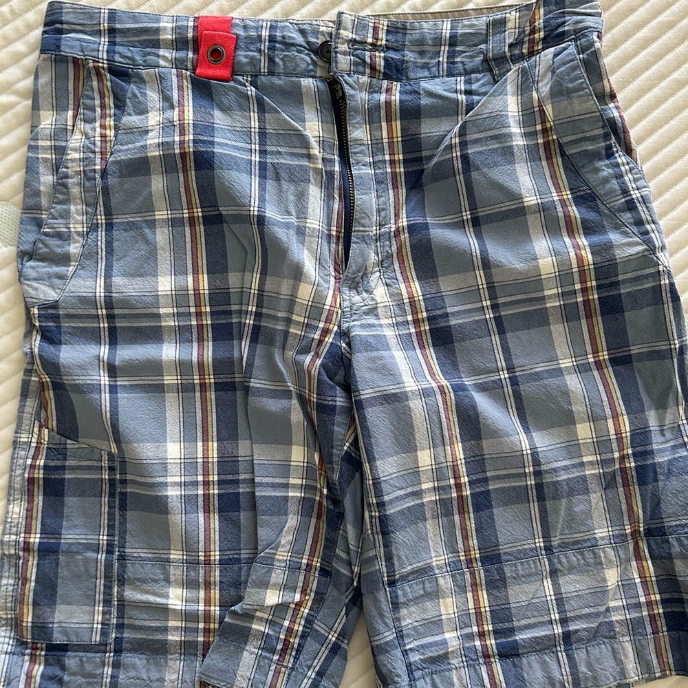 Stylish Blue Plaid Men's Shorts - 55DSL